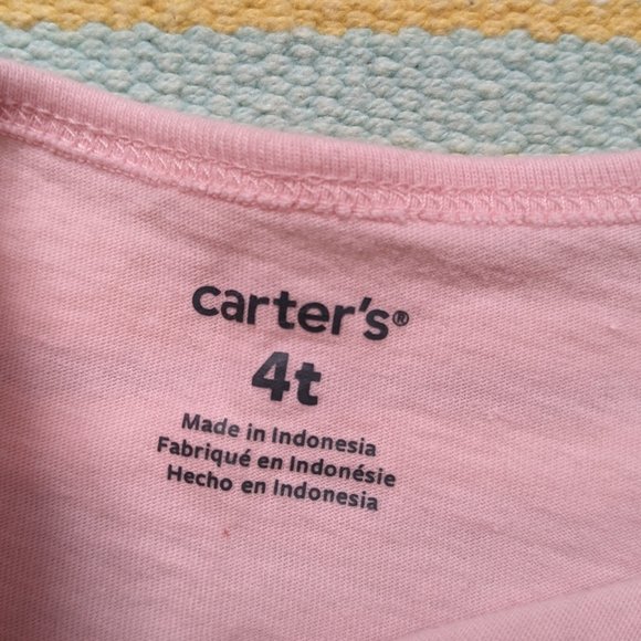 🛍️ BUNDLE ONLY | Carter's pink cat Purrfect top 4T - Picture 3 of 8
